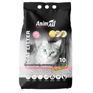 Наповнювач для туалету Бентонітовий наповнювач AnimAll Premium Baby Powder з ароматом дитячої пудри, для котів, 10 л