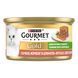 Вологий корм GOURMET Gold для дорослих котів, шматочки у паштеті, з качкою, морквою та шпинатом, 85 г