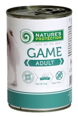 Вологий корм для дорослих собак всіх порід з дичиною Nature's Protection Adult Game 800г
