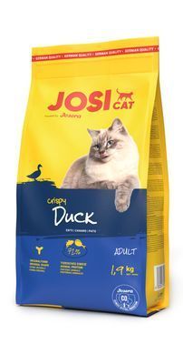 Сухий корм для дорослих котів контроль ваги JosiCat Crispy Duck качка злаки 1,9 кг
