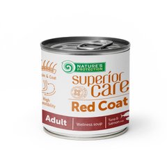 Суп для собак з рудим забарвленням шерсті NP Superior Care Red Coat All Breeds Adult Salmon and Tuna з лососем та тунцем, 140мл