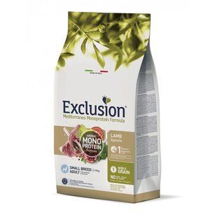 Сухий корм для дорослих собак дрібних порід Exclusion Noble Grain Adult Lamb Small Breed, з ягням, 2 кг