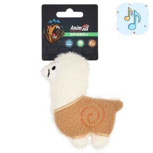 Іграшки для собак AnimAll GrizZzly АнімАлл Грізлі М'яка іграшка для собак Лама 13х10 см