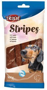 Ласощі Trixie Stripes для собак полоски з ягням 100 г