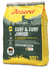 Сухий корм для цуценят та юніорів основний раціон Josera Surf & Turf Junior 900 г