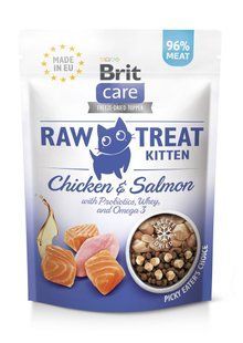 Ласощі Brit Care для кошенят Brit Raw Treat Kitten Freeze-dried з куркою і лосось, 40 г