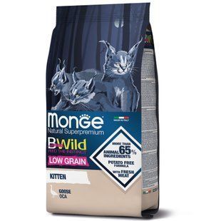 Сухий корм для котів Monge Cat Bwild Low Grain Kitten м'ясо гусака 1,5 кг