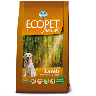 Сухий корм Farmina Ecopet Natural Adult для дорослих собак середніх порід з чутливим травленням, ягня, 2,5 кг