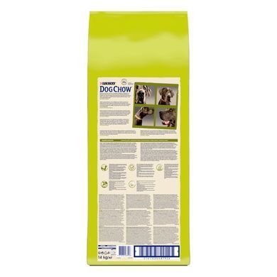 Сухий корм DOG CHOW Large Breed Adult 2+ для дорослих собак великих порід, з індичкою, 14 кг