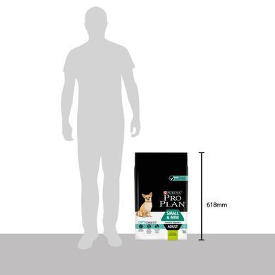 Сухий корм PRO PLAN Small&Mini Adult 1+ Sensitive Digestion для дорослих собак дрібних порід, з чутливим травленням, з ягням, 7 кг