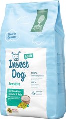 Вегетаріанський повнораціонний сухий корм для собак, що не містить зернових. Green Petfood InsectDog sensitive 900 г