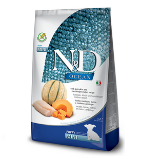 сухий корм Farmina N&D Grain Free Ocean Pumpkin для цуценят дрібних порід з тріскою та динею 2,5 кг