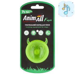 Іграшка AnimAll АnimАll Fun м'яч чортик з пищалкою для собак, 65 мм, жовтий