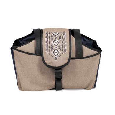 Переноски Ранці Сумки Переноски Ранці Сумки Сумка-переноска Pet Fashion Linen для собак бежева 38х32х22 см