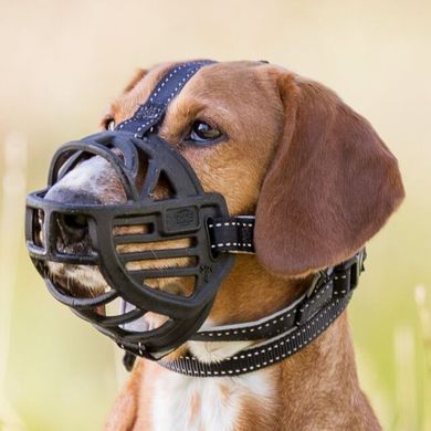 Амуніція для собак Амуніція для собак Намордник Trixie Muzzle Flex для собак, силіконовий, M-L 22 см (чорний)