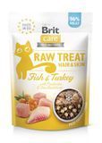 Ласощі Brit Care для котів Brit Raw Treat Hair & Skin Freeze-dried з рибою та індичкою, 40 г