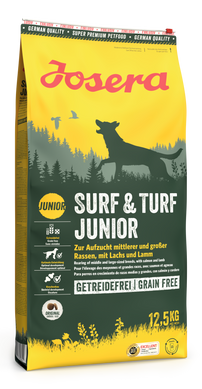 Сухий корм для цуценят та юніорів основний раціон Josera Surf & Turf Junior 12.5 кг