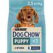 Сухий корм DOG CHOW Puppy для цуценят до року, з ягням, 2,5 кг