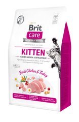Brit Care Cat Grain Free Kitten Healthy Growth & Development Chicken & Turkey 400 г арт.171279