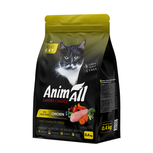 сухий корм для котів зі свіжою куркою, 400 г