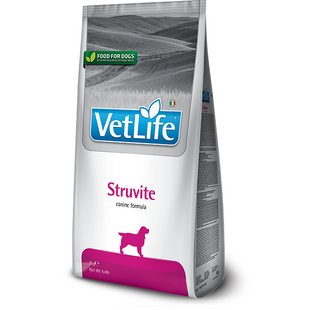 Лікувальні дієти для собак Сухий лікувальний корм Farmina Vet Life Struvite для собак для розчинення струвітних каменів і скорочення рецидивів утворення струвітних каменів,2 кг