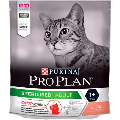 Сухий корм PRO PLAN Sterilised Adult 1+ Vital Functions для дорослих стерилізованих котів, з лосось, 400 г