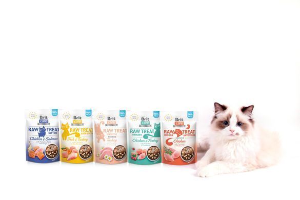Ласощі Brit Care для котів Brit Raw Treat Sensitive Freeze-dried з індичкою, 40 г
