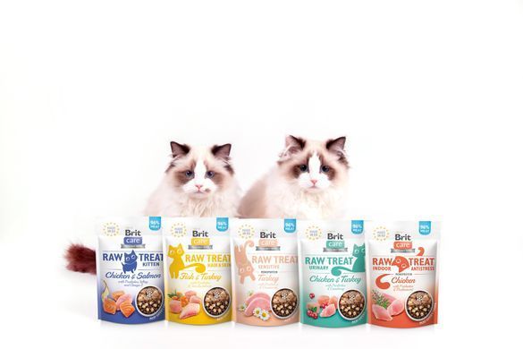 Ласощі Brit Care для котів Brit Raw Treat Sensitive Freeze-dried з індичкою, 40 г