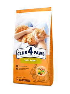 Сухий корм для котів Club 4 Paws Premium з кролик 14 кг