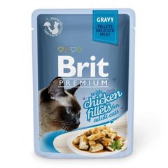 Brit Premium Cat Chicken Fillets in Gravy pouch 85г арт.111250/518524