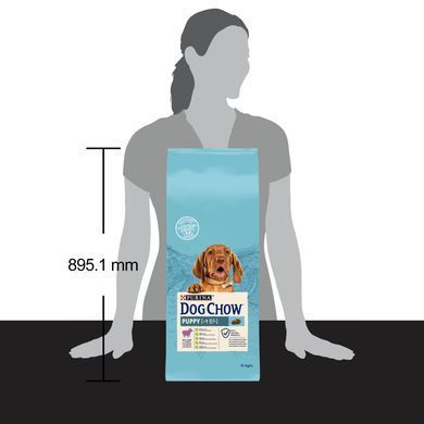 Сухий корм DOG CHOW Puppy для цуценят до року, з ягням, 14 кг