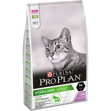 Сухий корм PRO PLAN Sterilised Adult 1+ Renal Plus для дорослих стерилізованих котів, з індичкою, 10 кг