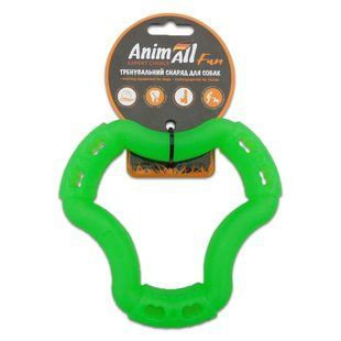 Іграшка AnimAll Fun кільце 6 сторін для собак, зелене, 15 см