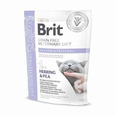 Brit VetDiets Cat Grain Free Gastrointestinal Herring & Pea 400г арт.170964/528431