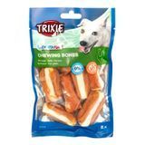 Ласощі Trixie Denta Fun для собак Кісточка для чищення зубів з куркою 5 см 120 г 8 шт