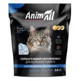 Наповнювач для туалету Силікагелевий наповнювач AnimAll Блакитний Аквамарин для котів, 3.8 л (1.6 кг)