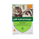 Краплі від бліх і кліщів Elanco Advantage 40 для котів і кошенят менше 4 кг, пакунок 4 піпетки