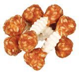 Ласощі Trixie Denta Fun Chewing Dumbbells для собак Гантель жувальна з куркою та рисом 100 г 6 шт