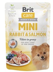 Brit Care Dog Mini Rabbit & Salmon Fillets In Gravy pouch 85г арт.100218/4432