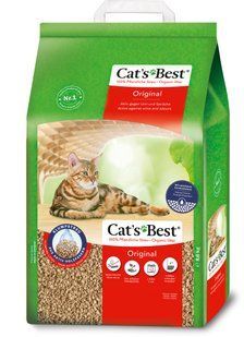 Наповнювач Cats Best Cat&rsquo;s Best Original для котячого туалету, деревний, 20 л/8,6 кг