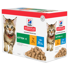 Hill's Science Plan Kitten Chicken and Trout 85 г (6+6 шт)