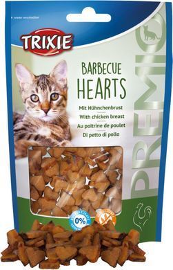 Ласощі Trixie Premio Barbecue Hearts для котів сердечка з куркою 50 г