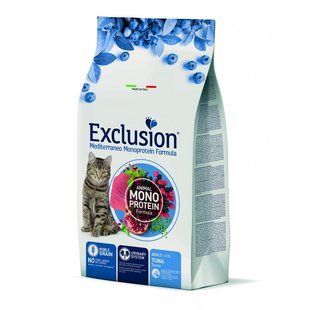 Сухий корм для котів Exclusion Noble Grain Cat Adult Tuna, з тунцем, 1.5 кг