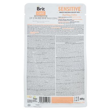 Сухий корм Brit Care Cat GF Sensitive HDigestion & Delicate Taste для котів з чутливим травленням, індичка та лосось, 400 г