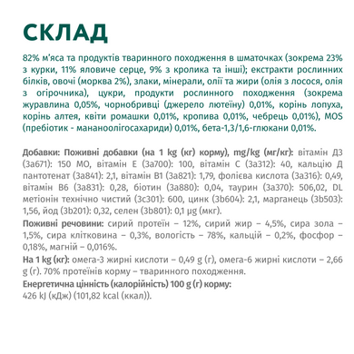Вологий корм Optimeal для дорослих котів з кролик у морквяному желе 85 г