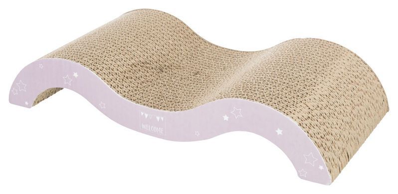 Дряпки для котів Дряпки для котів Дряпка Trixie Junior для кошенят, картон, 38х7х18 cм (світло-бузкова/м'ятна)