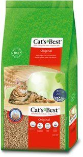 Наповнювач Cats Best Cat&rsquo;s Best Original для котячого туалету, деревний, 40 л/17,2 кг