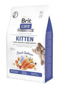 Сухий корм Brit Care Cat by Nutrition Kitten Gentle Digestion Strong Immunity для кошенят, з лосось, 400 г