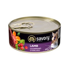 Savory Cat Gourmand Sterilized Lamb 100г арт.30716