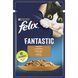 Вологий корм FELIX Fantastic для дорослих котів, шматочки в желе, з індичкою, 85 г